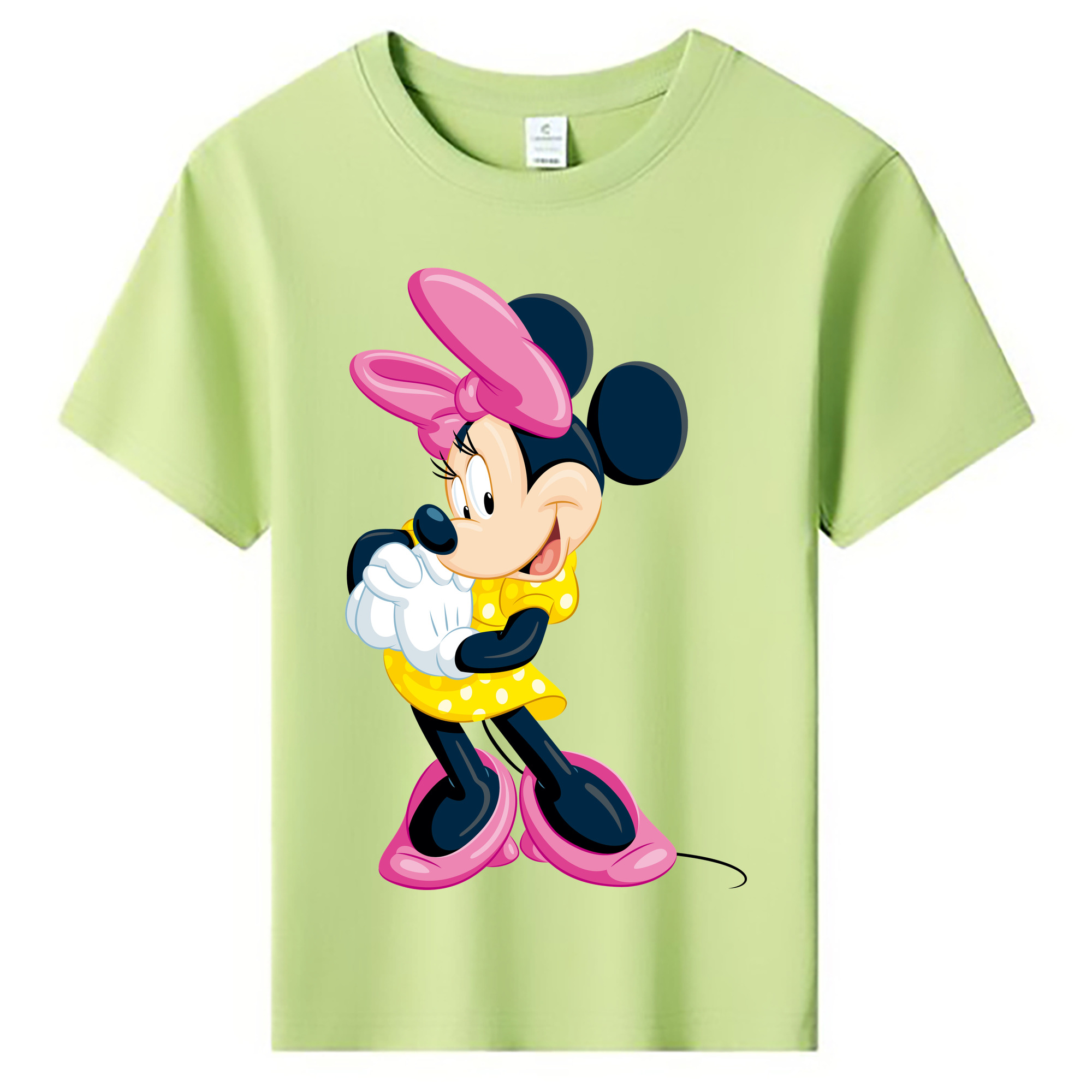 ミッキーマウス Mickey Mouse 綿100％キッズTシャツ（フロントプリント）